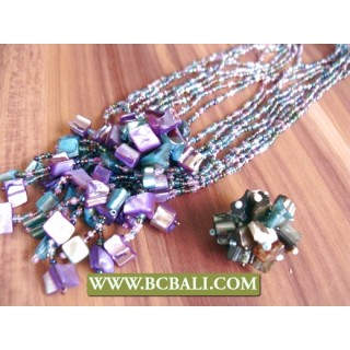 Beadings Shells Pendants Necklace Sets